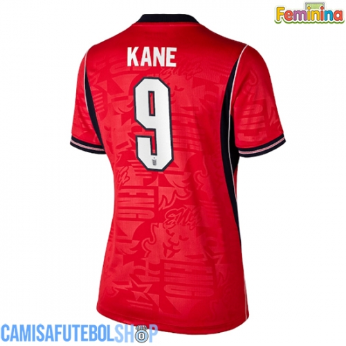 Camisa de time de futebol Inglaterra Harry Kane #9 Replicas 2º Equipamento Feminina Mundo 2026 Manga Curta